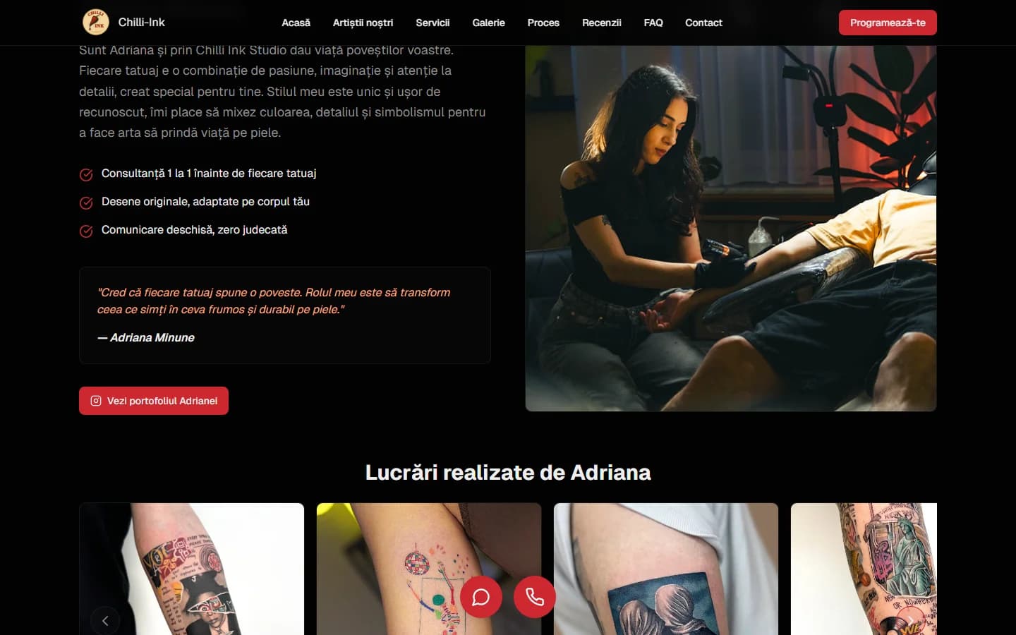 Chilli Ink Tattoo — Artists