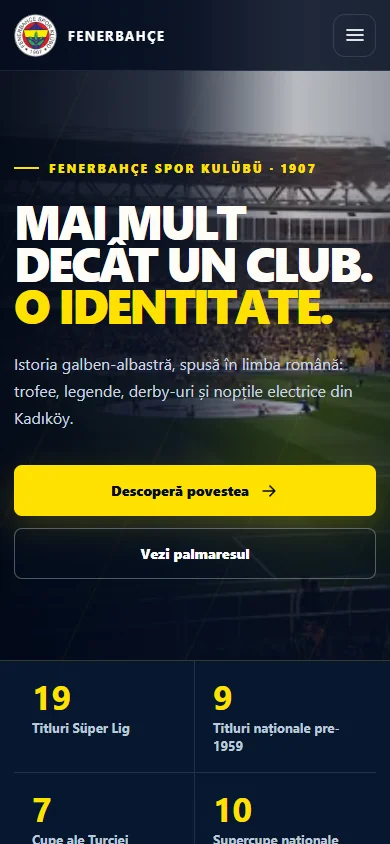 Fenerbahce pe mobil