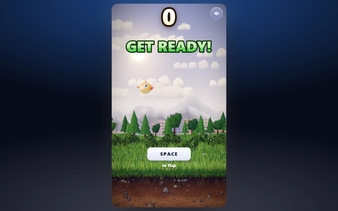 Flappy Bird — Începe o rundă