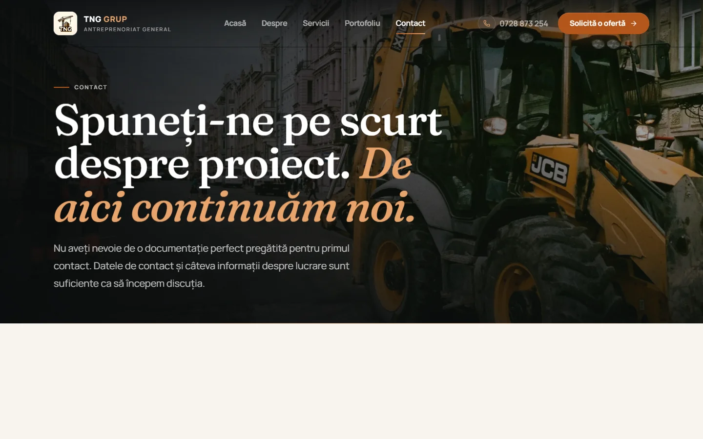 TNG GRUP — Formular de contact