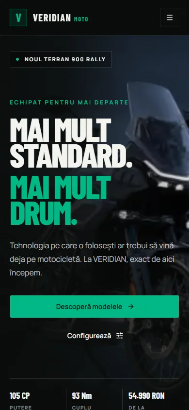 Veridian Moto pe mobil