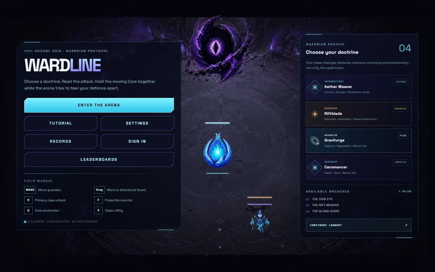 Screenshot of the Wardline project on desktop